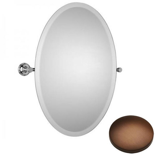 Country Bronze Samuel Heath Style Moderne Oval Tilting Mirror L6746-XL