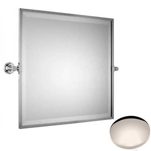 Polished Nickel Samuel Heath Style Moderne Framed Tilting Mirror L6749