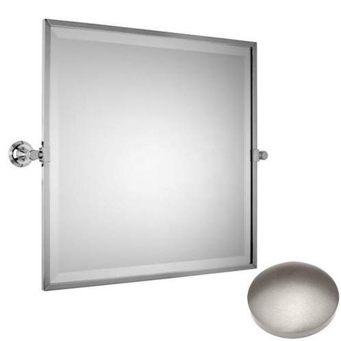 Stainless Steel Finish Samuel Heath Style Moderne Framed Tilting Mirror L6749