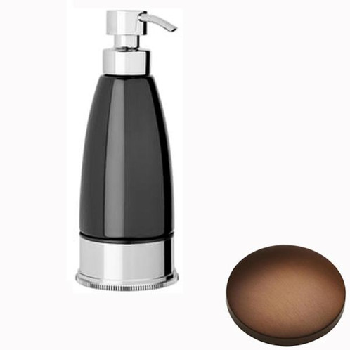 Country Bronze Samuel Heath Style Moderne Freestanding Black Ceramic Liquid Soap Dispenser N6666B