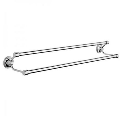 Chrome Plated Samuel Heath Style Moderne Double Towel Rail N6701