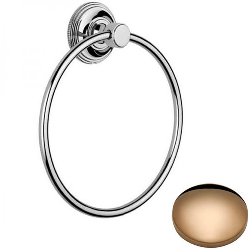 Antique Gold Samuel Heath Style Moderne Towel Ring N6698