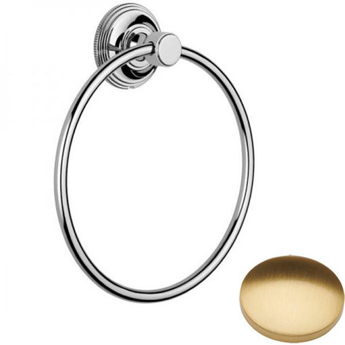 Brushed Gold Gloss Samuel Heath Style Moderne Towel Ring N6698
