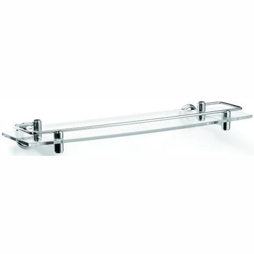 Chrome Plated Samuel Heath Fairfield Glass Shelf With Lifting Rail N9543