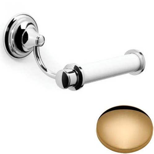 Non-Lacquered Brass Samuel Heath Fairfield Toilet Roll Holder N9537