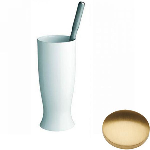 Brushed Gold Gloss Samuel Heath Fairfield Toilet Brush Set N9549