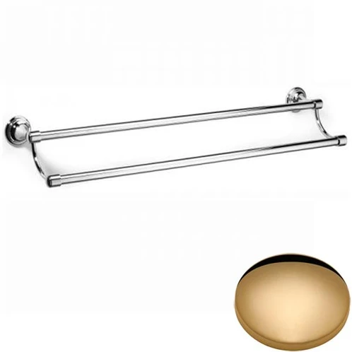 Non-Lacquered Brass Samuel Heath Fairfield Double Towel Rail N9552