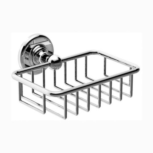 Chrome Plated Samuel Heath Antique Soap Basket N4330