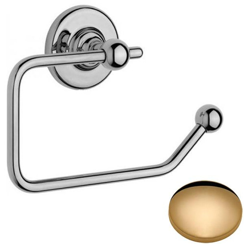Non-Lacquered Brass Samuel Heath Antique Toilet Roll Holder N4337