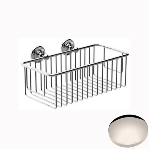 Polished Nickel Samuel Heath Antique XL Soap Basket N4326-XL