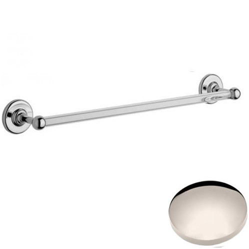 Polished Nickel Samuel Heath Antique Glass Towel Rail N4355