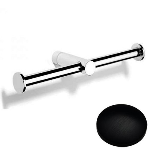 Matt Black Chrome Samuel Heath Xenon Double Paper Holder N5092