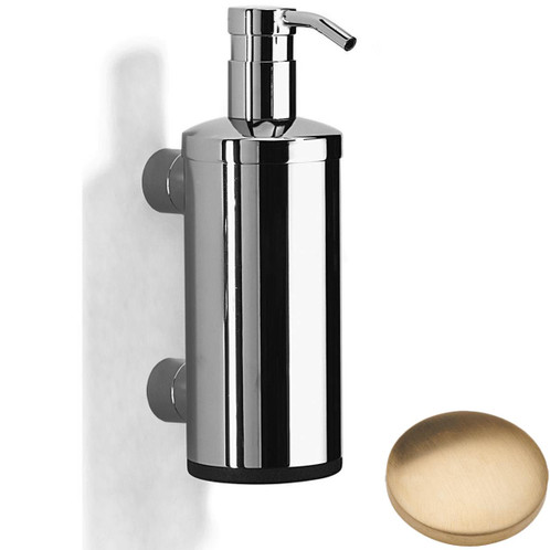 Brushed Gold Unlacquered Samuel Heath Xenon Liquid Soap Dispenser N5304