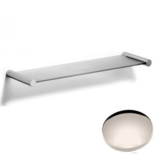 Polished Nickel Samuel Heath Xenon Glass Shelf N5113