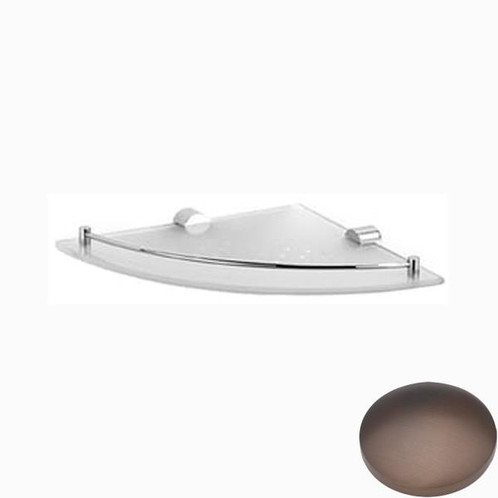 City Bronze Samuel Heath Xenon Glass Corner Shelf N5036
