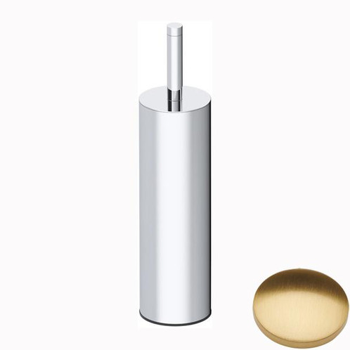 Brushed Gold Gloss Samuel Heath Xenon Freestanding Toilet Brush L5044