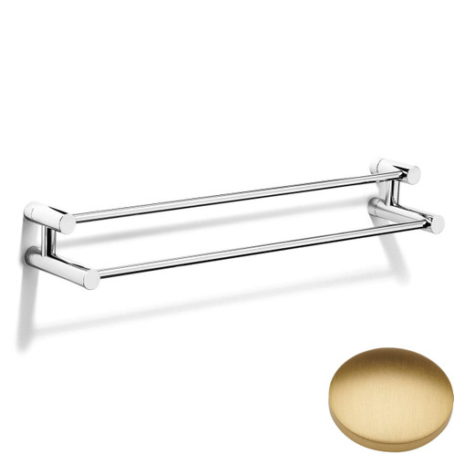 Brushed Gold Matt Samuel Heath Xenon Double Towel Rail N5301