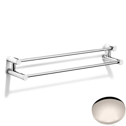 Polished Nickel Samuel Heath Xenon Double Towel Rail N5301