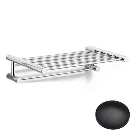 Matt Black Chrome Samuel Heath Xenon Towel Shelf N5173