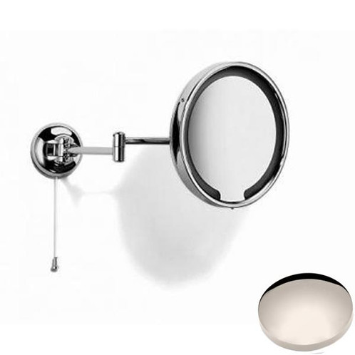 Polished Nickel Samuel Heath Novis Double Arm LED Illuminated Magnifying Pivotal Mirror N510-3