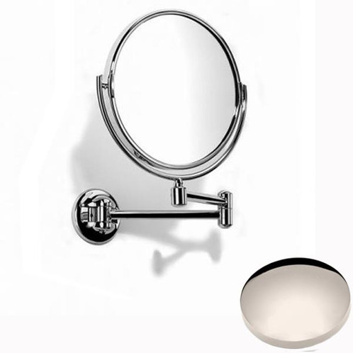Polished Nickel Samuel Heath Novis Double Arm Pivotal Mirror Plain / Magnifying L115