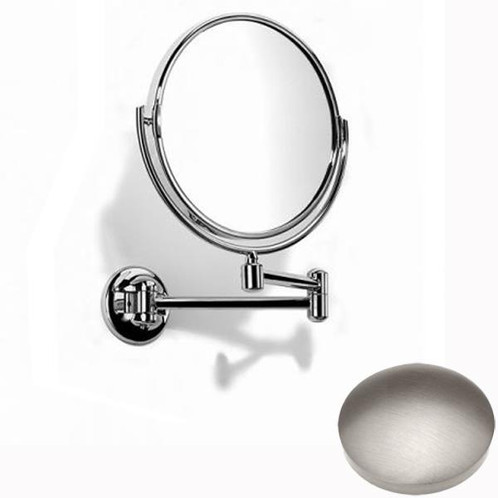 Stainless Steel Finish Samuel Heath Novis Double Arm Pivotal Mirror Plain / Magnifying L115