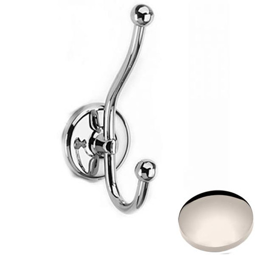 Polished Nickel Samuel Heath Novis Double Robe Hook N1039