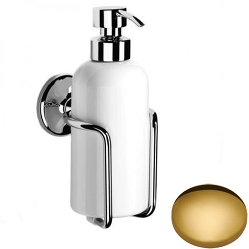 Polished Brass Samuel Heath Novis Liquid Soap Dispenser N1047