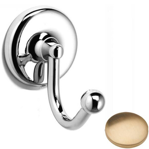 Brushed Gold Unlacquered Samuel Heath Novis Robe Hook N1048