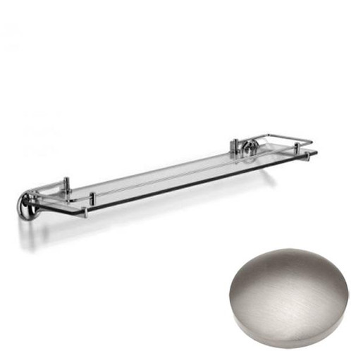 Stainless Steel Finish Samuel Heath Novis Glass Shelf With Lifting Rail N1113-LR/N1115-LR