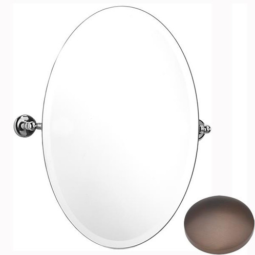 City Bronze Samuel Heath Novis Oval Tilting Mirror L1146