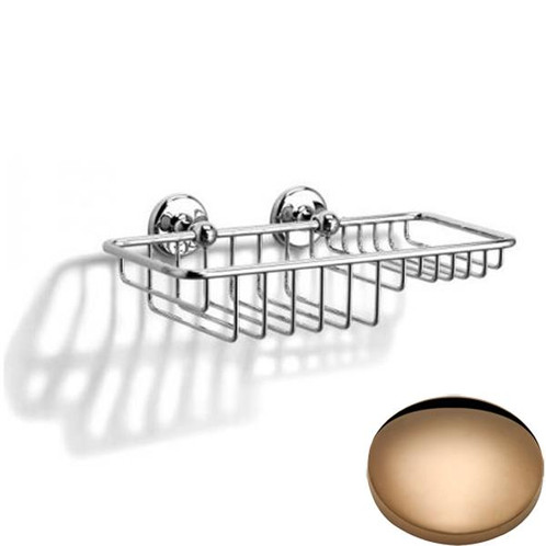 Antique Gold Samuel Heath Novis Soap & Sponge Basket N1026-W