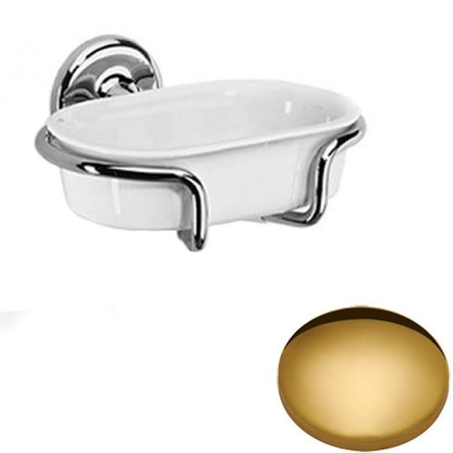 Polished Brass Samuel Heath Novis Soap Holder N1034