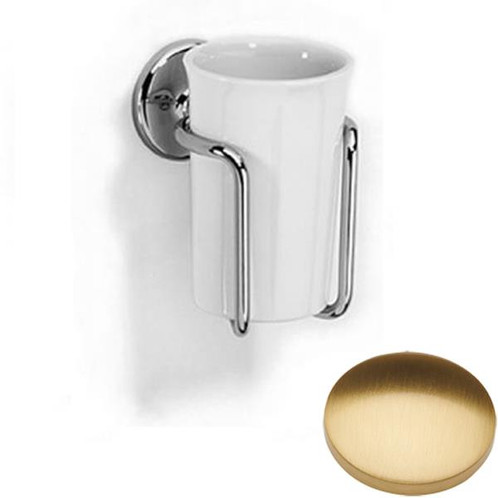 Brushed Gold Gloss Samuel Heath Novis Tumbler Holder N1035