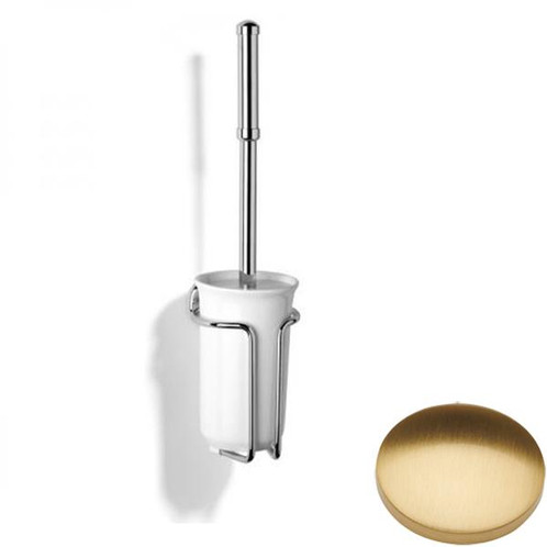 Brushed Gold Gloss Samuel Heath Novis Wall Mounted Toilet Brush N1049