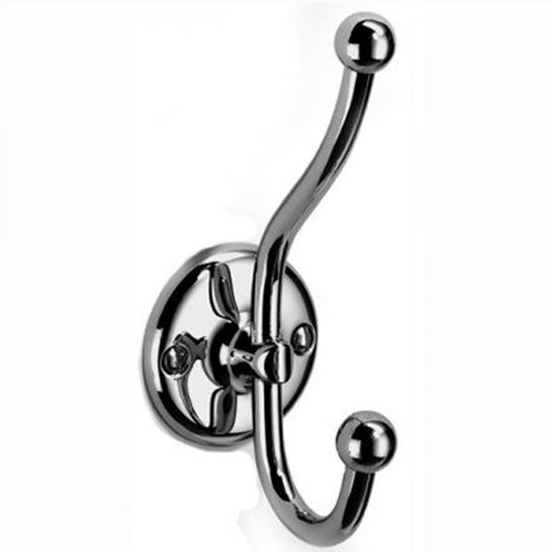 Chrome Plated Samuel Heath Curzon Double Robe Hook N39