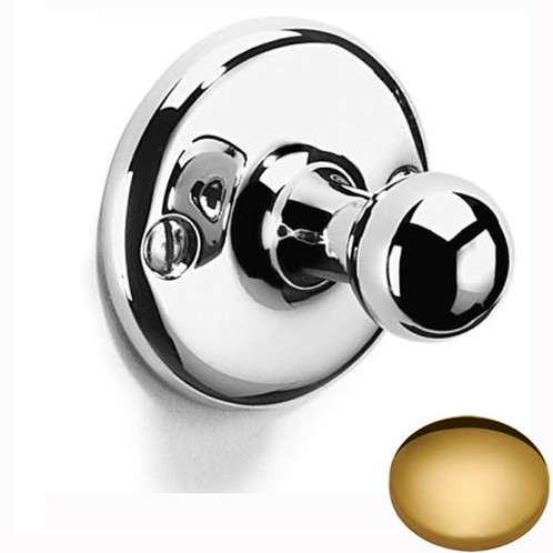 Polished Brass Samuel Heath Curzon Robe Ball Hook N32