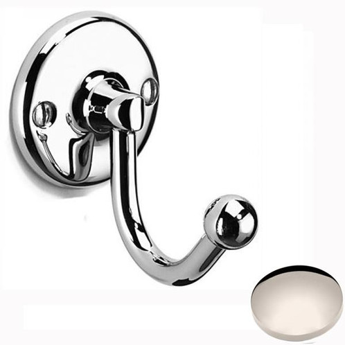 Polished Nickel Samuel Heath Curzon Robe Hook N48