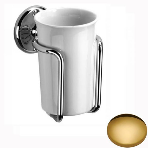 Polished Brass Samuel Heath Curzon Tumbler Holder N35
