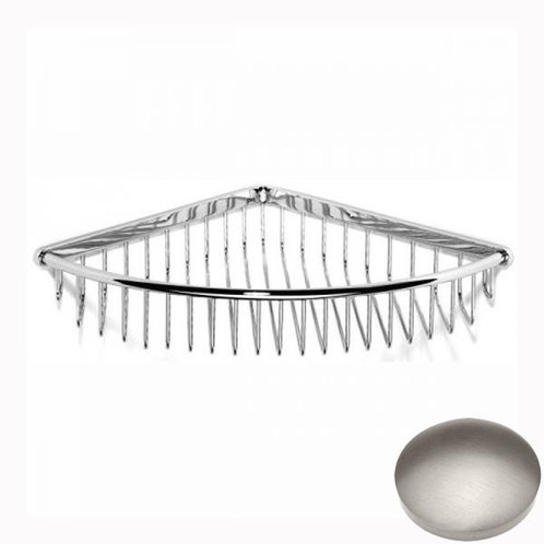 Stainless Steel Finish Samuel Heath Corner Shower Basket N156