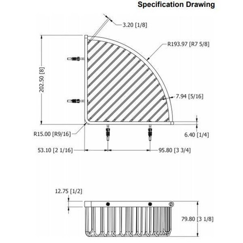 Samuel Heath Deep Corner Shower Basket N151