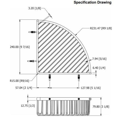 Samuel Heath Deep Corner Shower Basket N151