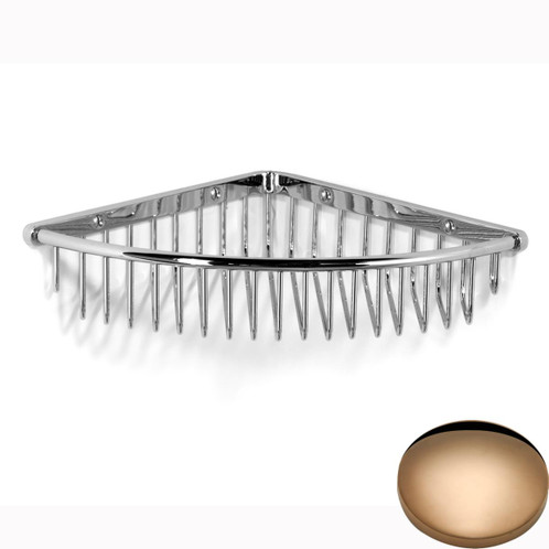 Antique Gold Samuel Heath Corner Shower Basket N36