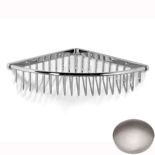 Stainless Steel Finish Samuel Heath Corner Shower Basket N36