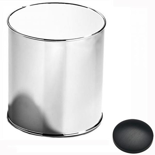 Matt Black Chrome Samuel Heath Bathroom Bin L10