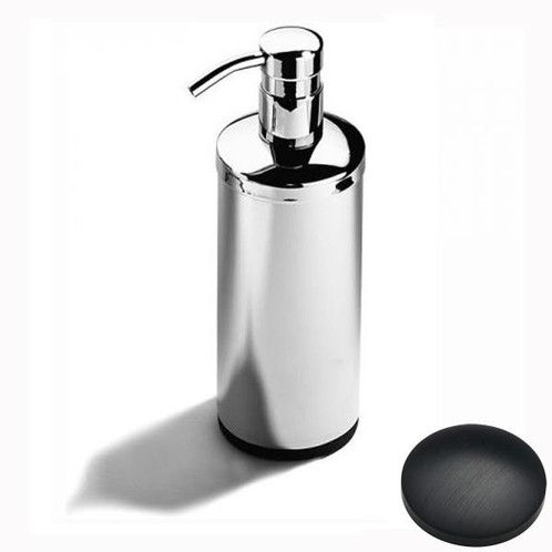 Matt Black Chrome Samuel Heath Freestanding Liquid Soap Dispenser L302