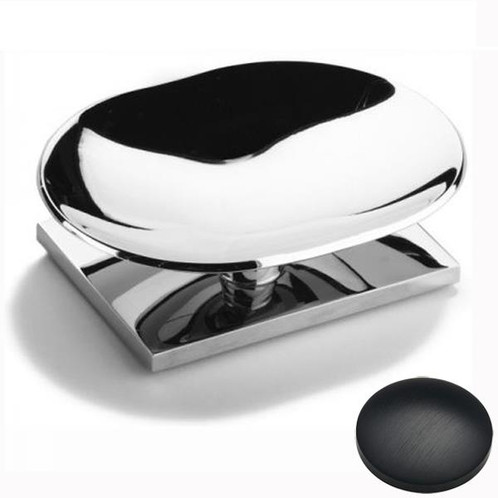 Matt Black Chrome Samuel Heath Freestanding Soap Holder L140