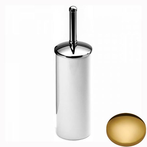 Polished Brass Samuel Heath Freestanding Toilet Brush L49