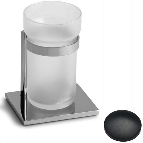 Matt Black Chrome Samuel Heath Freestanding Tumbler Holders L141