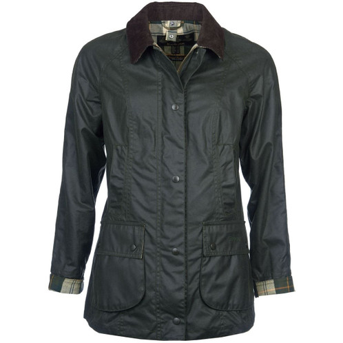 Sage Barbour Womens Beadnell Wax Jacket